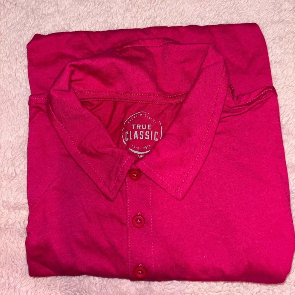 Red Casual Button Down Shirt Vibrant Style